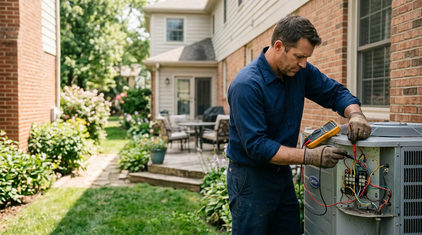 HVAC technician working near Trussville, AL